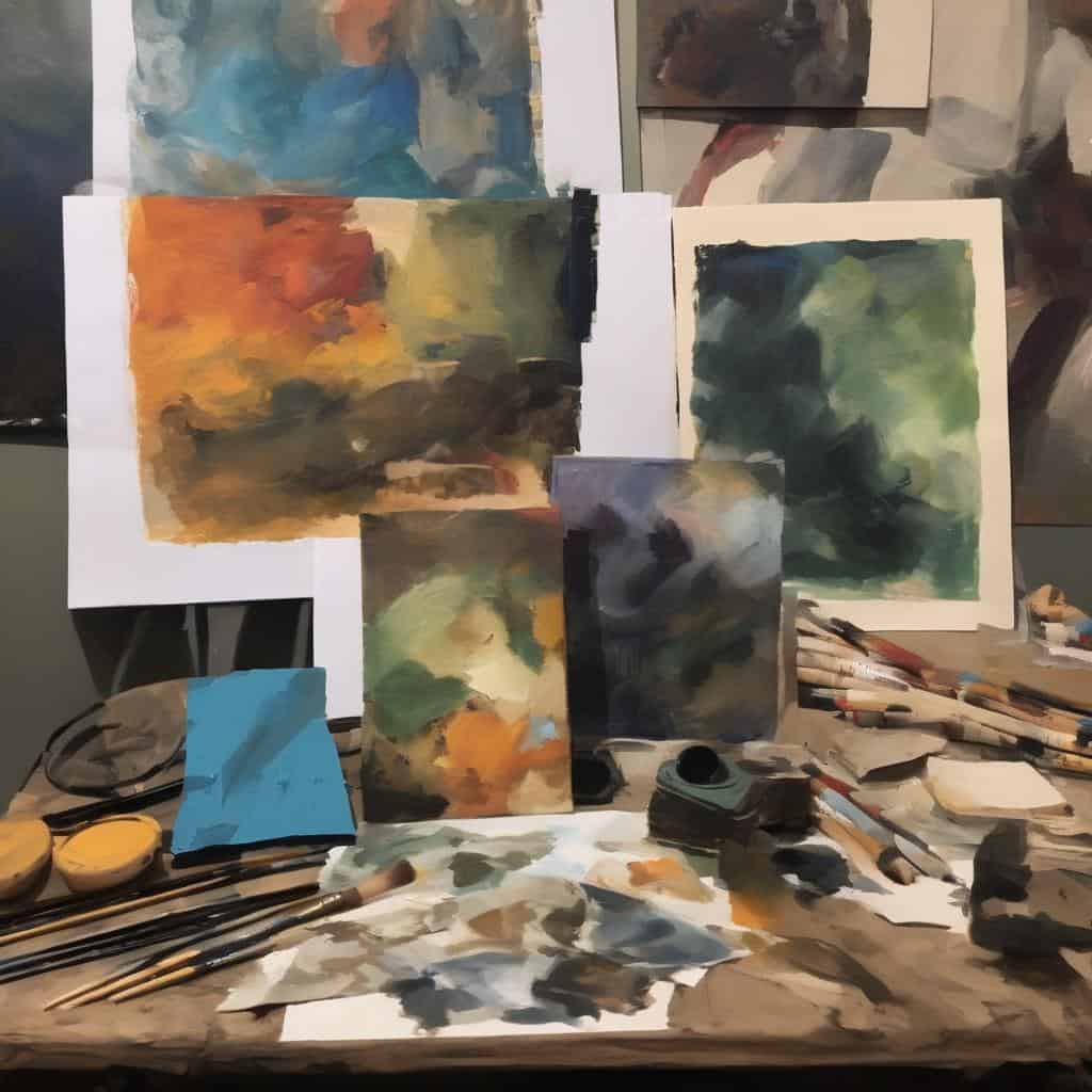 Έργα τέχνης με ακουαρέλες και καμβάδες από κορυφαίους εκφραστές της τέχνης.