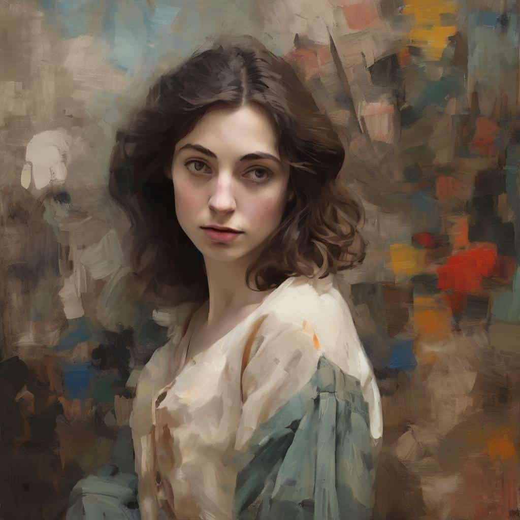 Εκφραστές τέχνης, ποιητές, καλλιτέχνες, ζωγράφοι, σύγχρονη τέχνη, πορτρέτο νεαρής γυναίκας, ψηφιακό πορτρέτο, εικαστική δημιουργία, υψηλή τέχνη, πρωτοποριακή τέχνη.